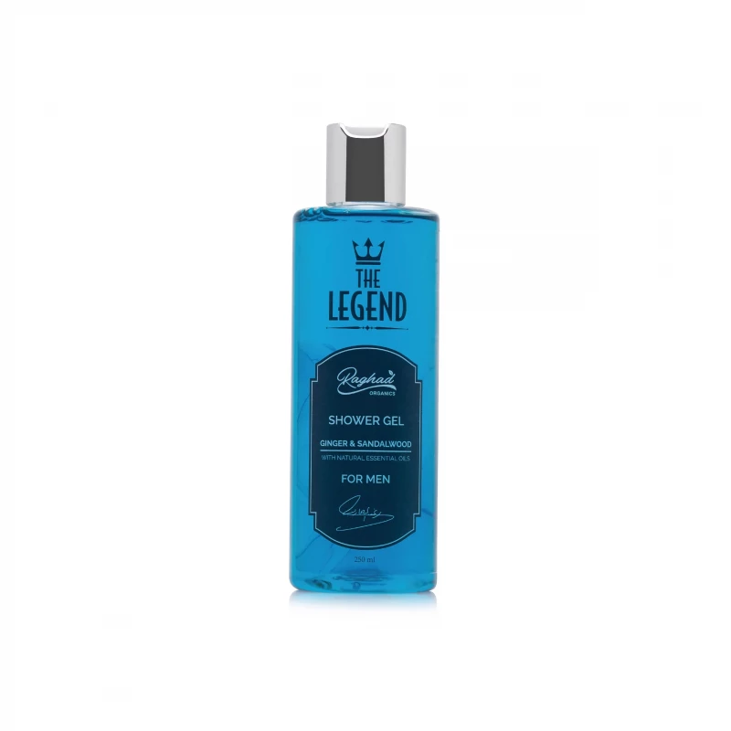 Raghad Organics The Legend Shower Gel for Men: Invigorating Cleanse with a Refreshing Scent, Hydrating Formula for Daily Use, 250 ml Bottle - Raghad Organics